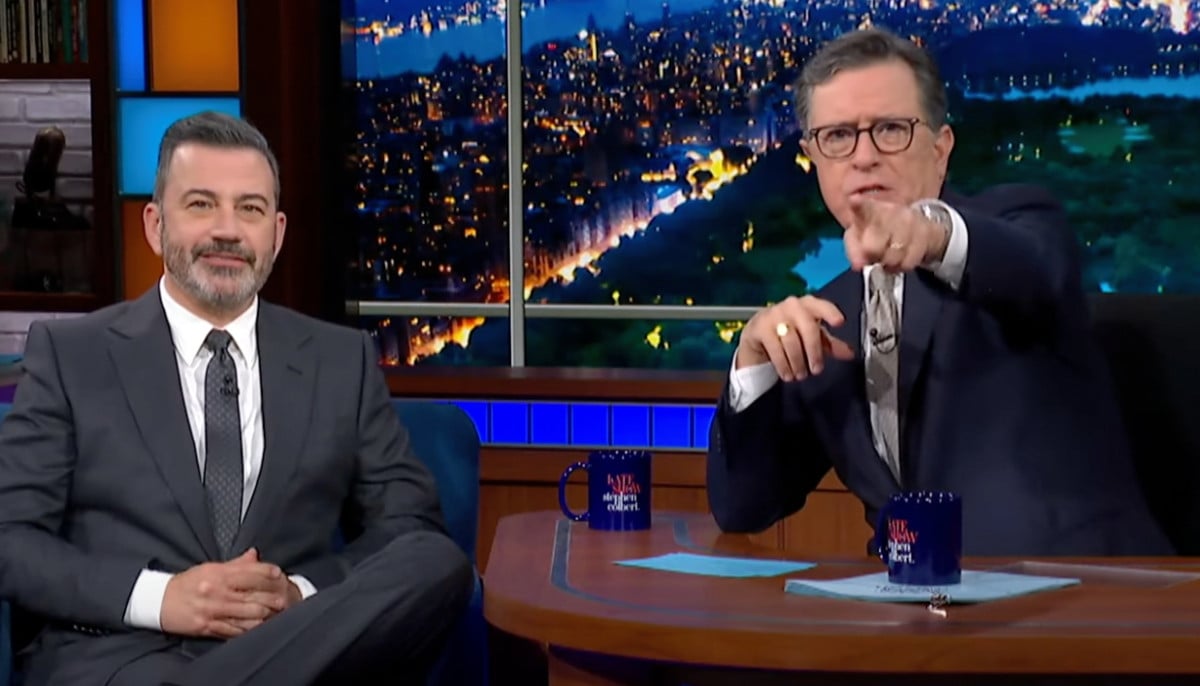 Jimmy Kimmel offers show to Stephen Colbert following 'Late Show' cancellation