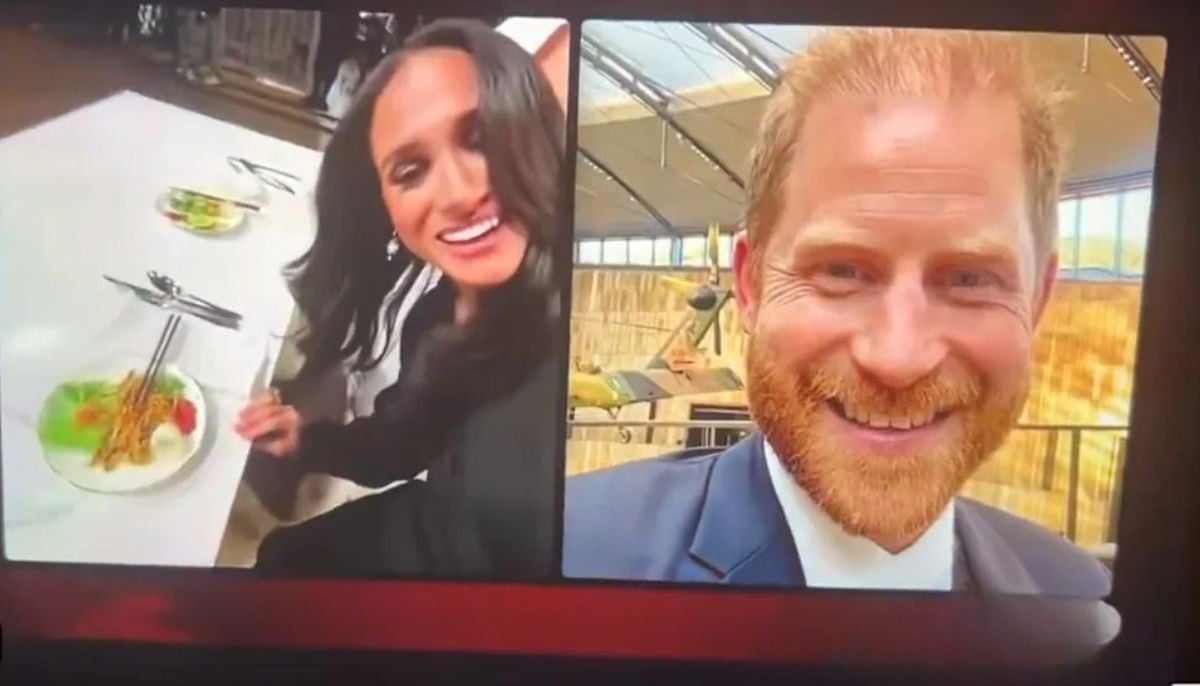 Meghan Markle FaceTime Prince Harry during MasterChef Australia