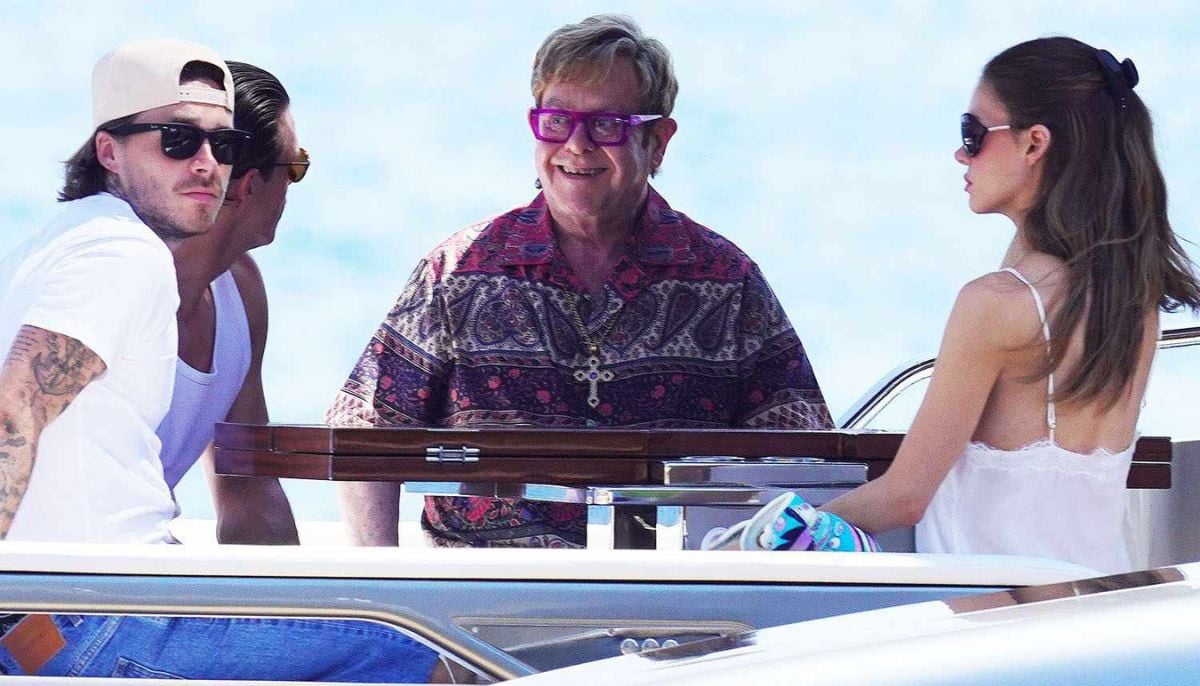 Brooklyn Beckham Vacations With Godfather Elton John Amid Family Feud Brooklyn Beckham Vacations With Godfather Elton John Amid Family Feud