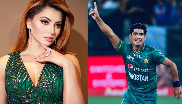 Urvashi Rautela and Naseem Shah reportedly stole smiles at each other during PAK vs IND on Sunday