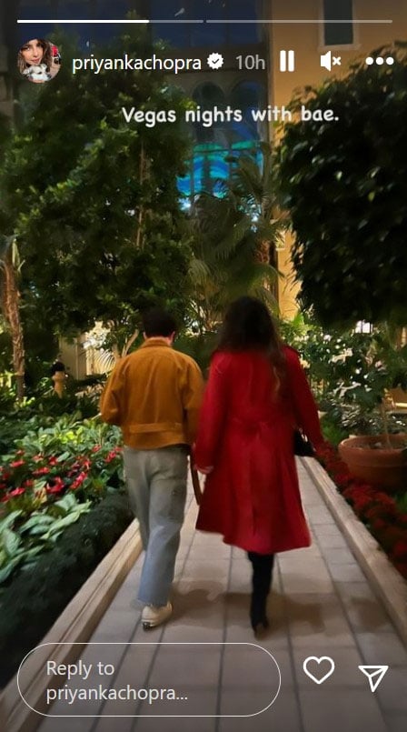 Priyanka Chopra walks with Bae Nick Jonas in Las Vegas
