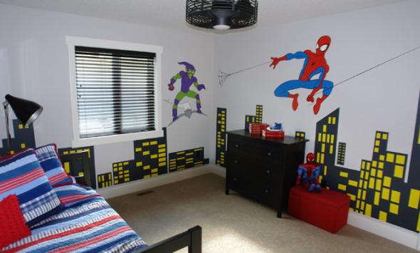 5 cool ways to decordate your kids room with Spider Man theme 