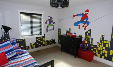 5 cool ways to decordate your kids room with Spider Man theme 