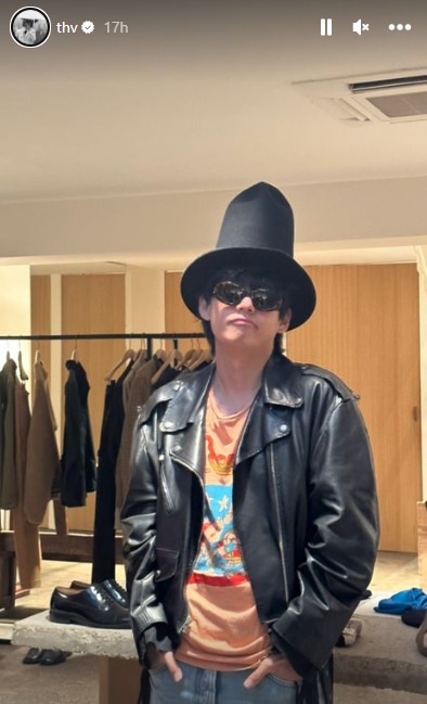 Bts v sales leather jacket
