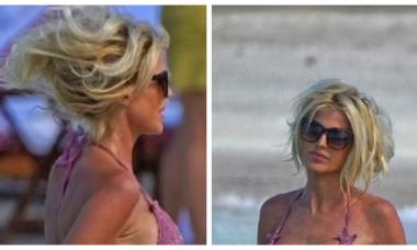 Victoria Silvstedt turns up heat as she slips into pink bold outfit  