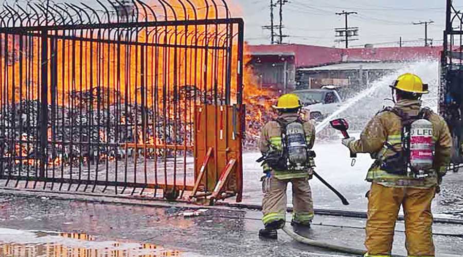 Hand sanitizer catches fire in Los Angeles parking lot