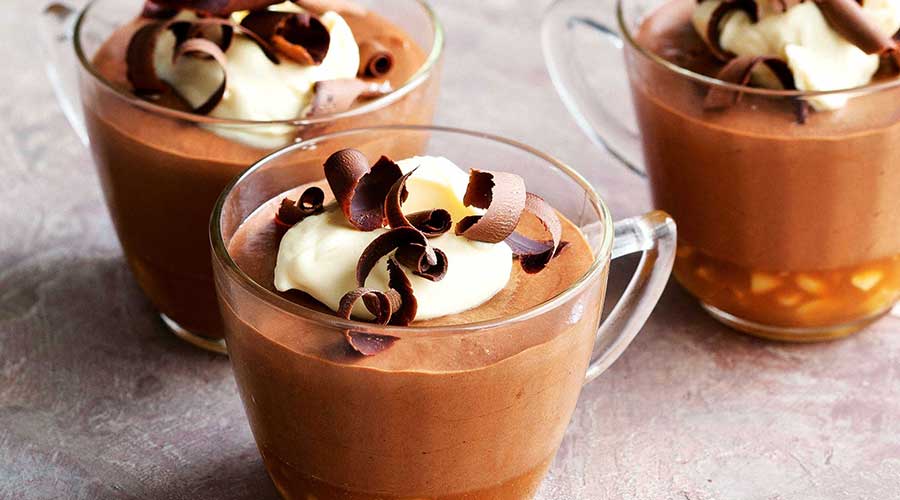 Chocolate Mousse with Salted Peanut Caramel Recipe