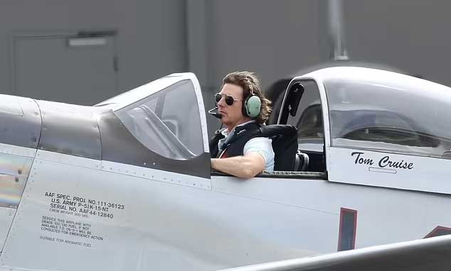 Tom Cruise takes his P-51 Mustang jet in the sky for ‘Mission: Impossible 8’ shoot