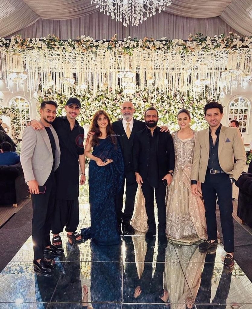 Exes Sajal Aly, Ahad Raza Mir attend a wedding