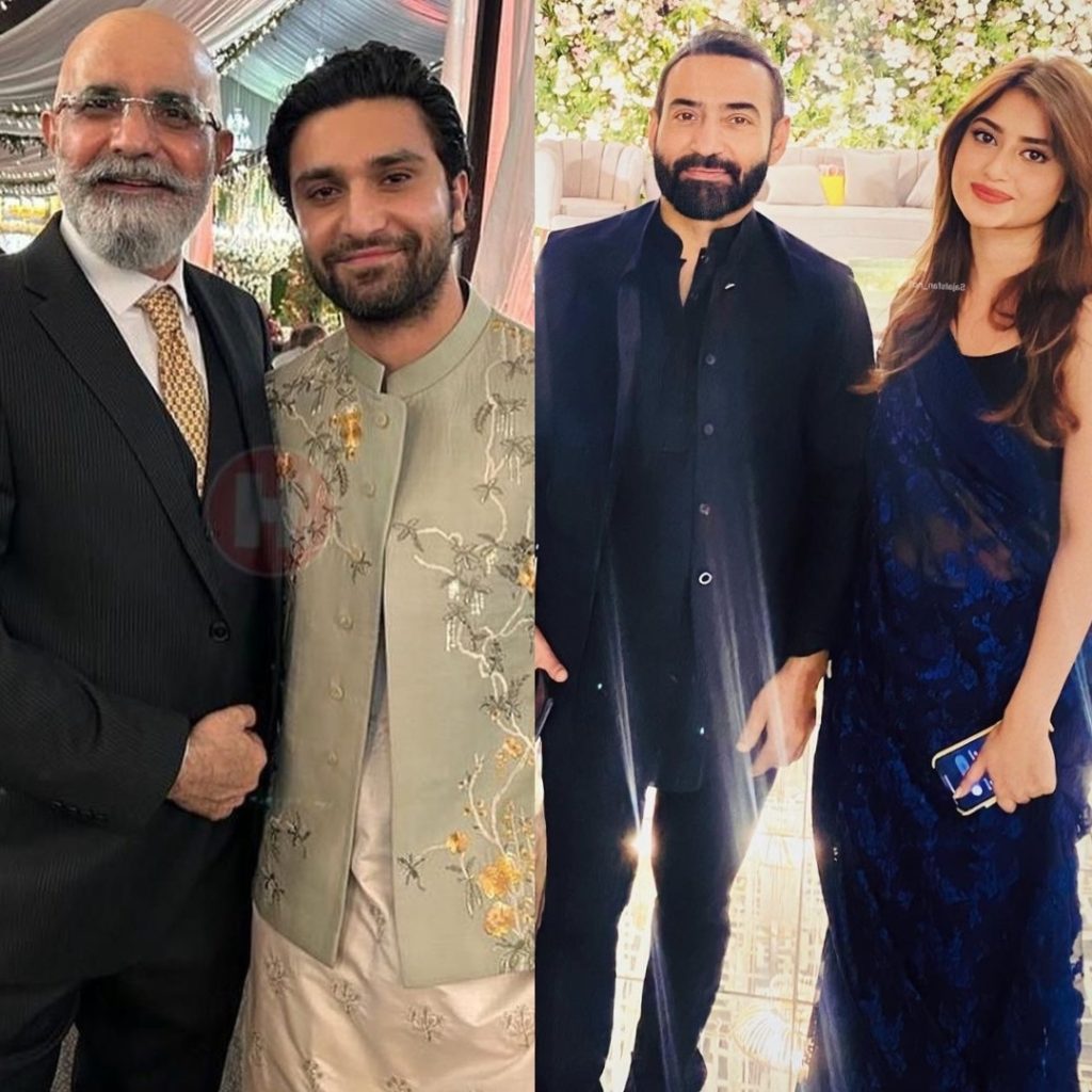 Exes Sajal Aly, Ahad Raza Mir attend a wedding