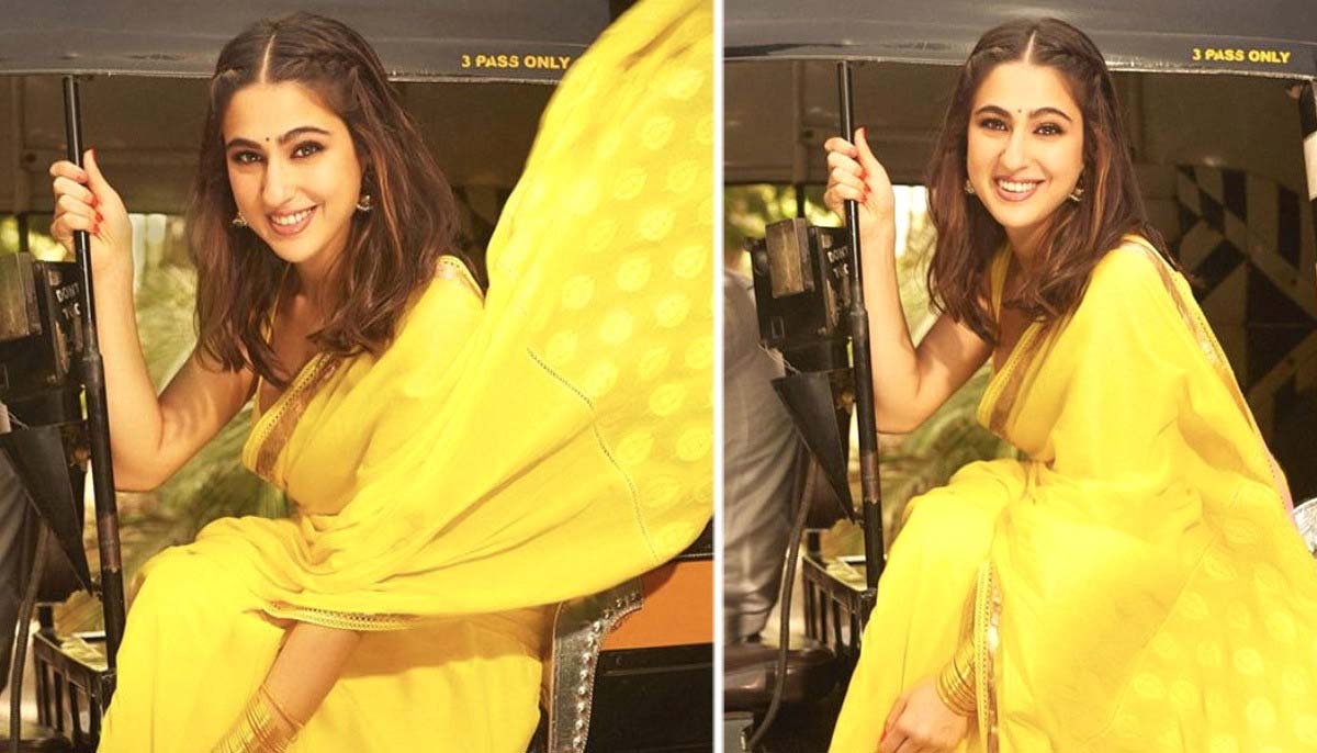 Sara Ali Khan  exudes her own sunshine level of slay in a saree: Pics