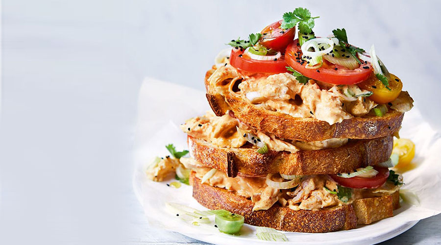 Coronation Chicken on Toast recipe