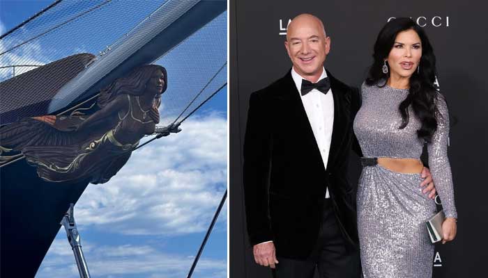Jeff Bezos decorates lavish $500m yacht with girlfriend Lauren Sánchez’s sculpture