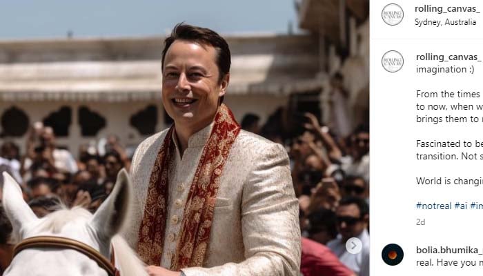 Elon Musk in typical Indian wedding? AI-generated clicks leaves tongues wagging