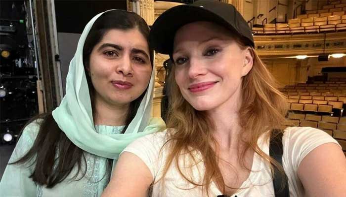 Pakistan’s Malala Yousafzai honoured by Hollywood star Jessica Chastain