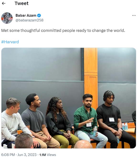 Babar Azam shocks fans with his enrollment in Harvard Business school