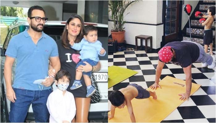 International Yoga Day: Saif Ali Khan and Jeh join Kareena Kapoor for yoga session