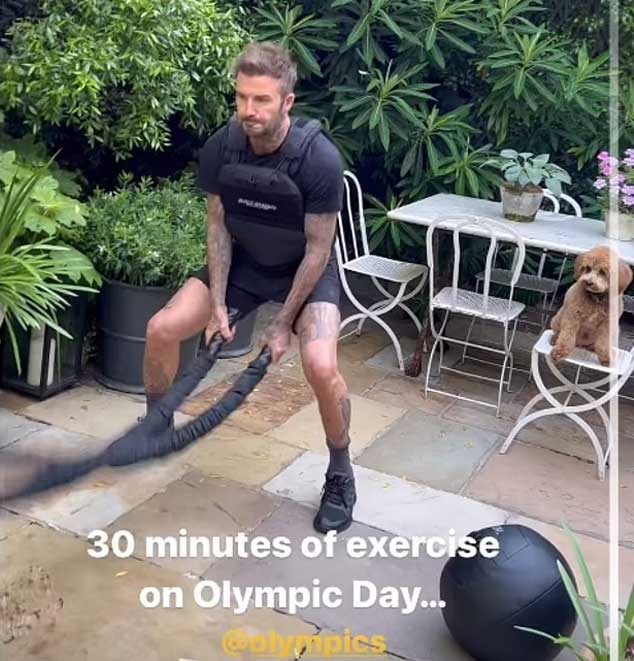 David Beckham drops jaws with grueling workout session for Olympic Day fitness campaign