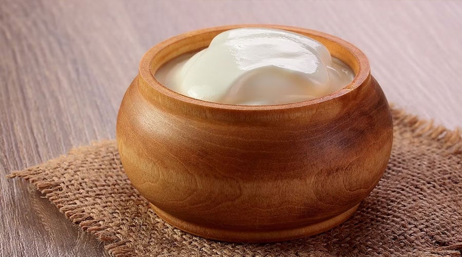 Eating yogurt deals at night