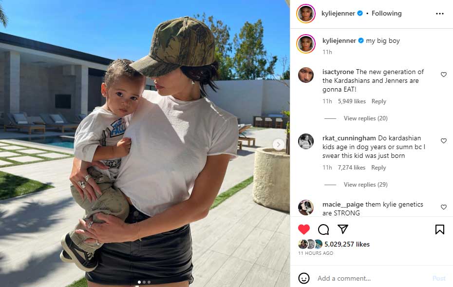 Kylie Jenner shares adorable snapshots of Big Boy Aire Webster