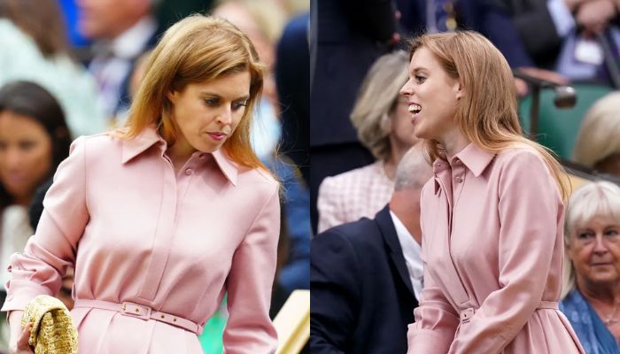 Princess Beatrice reprises Wimbledon dress for wedding appearance