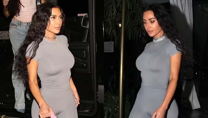 Kim Kardashian stuns in SKIMS attire at Drake's concert after-party