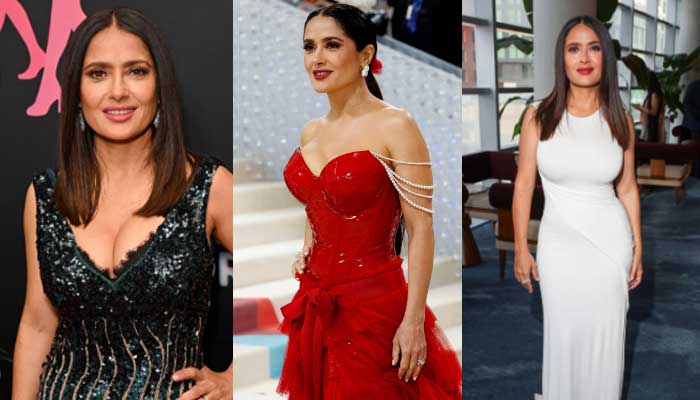 Salma Hayek 2023 breathtaking looks from Golden Globes to TIFF Red Carpeth