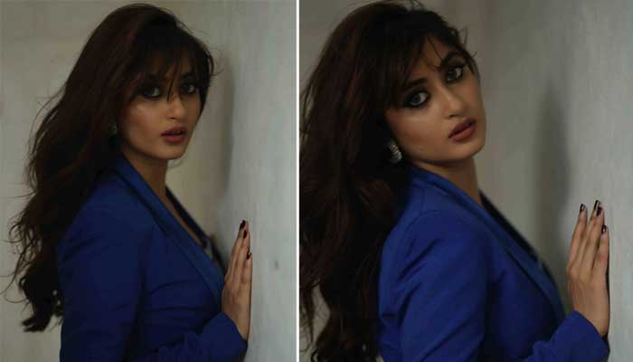 Sajal Aly serves boss lady vibes in blue jacket, sends internet into frenzy