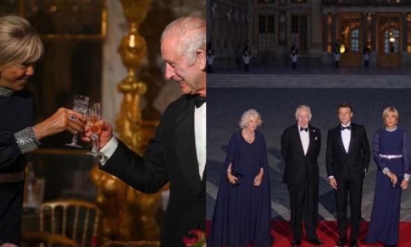 King Charles and Queen Camilla attend Opulent State Banquet at Palace of Versailles