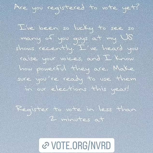 Taylor Swift influences 35,000 new voters to register on National Voters Registration Day