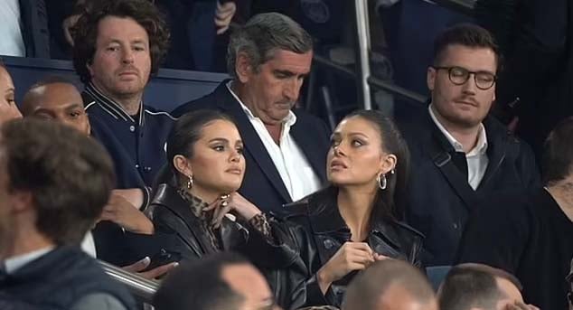 Selena Gomez joins pals Brooklyn Beckham and Nicola Peltz on glam football date night in Paris
