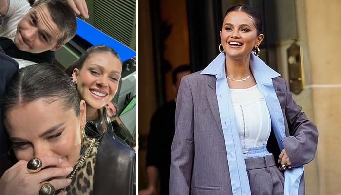 Selena Gomez joins pals Brooklyn Beckham and Nicola Peltz on glam football date night in Paris