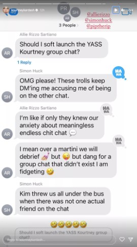Kourtney Kardashians friends refute Not Kourtney group chat amidst Kim Kardashian drama