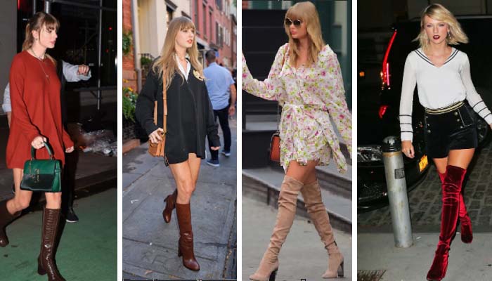 Taylor Swift sets trendy fashion goals with chic knee-high boots looks