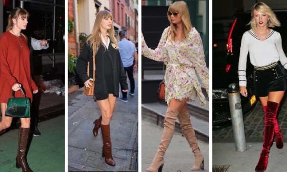 Taylor Swift sets trendy fashion goals with chic knee-high boots looks