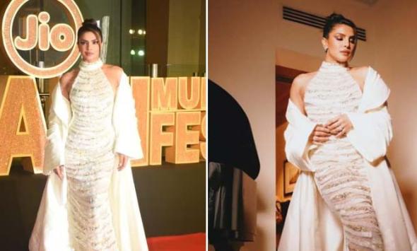 Priyanka Chopra is a vision in white at star-studded Jio MAMI Mumbai film festival
