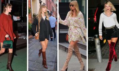 Taylor Swift sets trendy fashion goals with chic knee-high boots looks