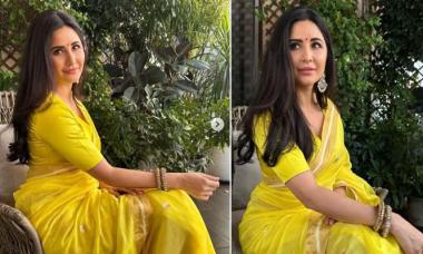 Katrina Kaif shines bright in stunning yellow saree, Alia Bhatt comments ‘beautiful’
