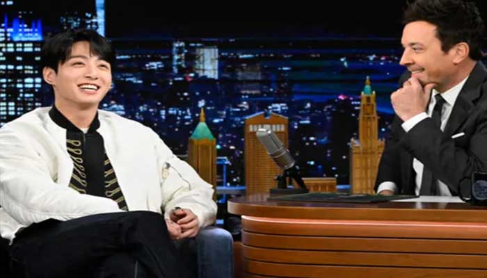 BTS Jungkook celebrates GOLDEN success at The Tonight Show Starring Jimmy Fallon