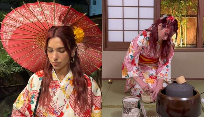 Dua Lipa kicks off her Tokyo trip with a traditional Japanese tea ceremony