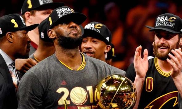 LeBron James recalls historic 2016 victory in Cavaliers' arena