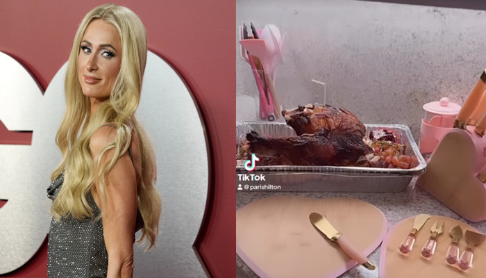 Watch: Paris Hilton prepares dinner using her cookware line