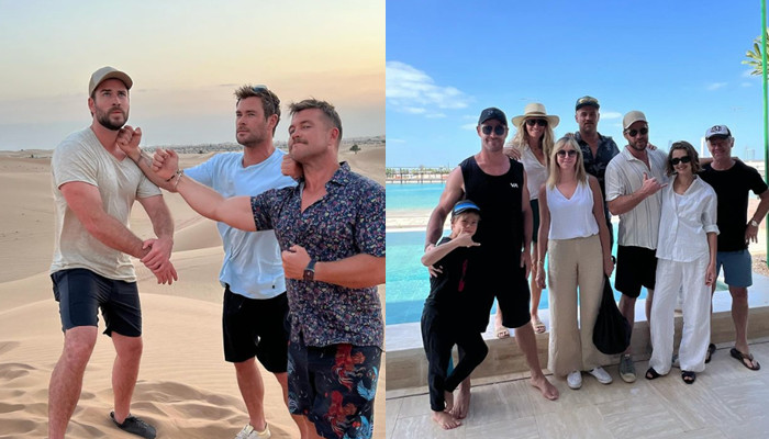 Chris Hemsworth enjoys family getaway after Grand Prix in Abu Dhabi