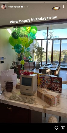 Charlie Puth receives birthday present from John Mayer, thank you Brookie