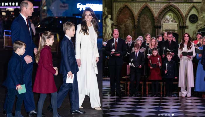 Kate Middleton, Prince William and kids shine at Westminster Abbey ...