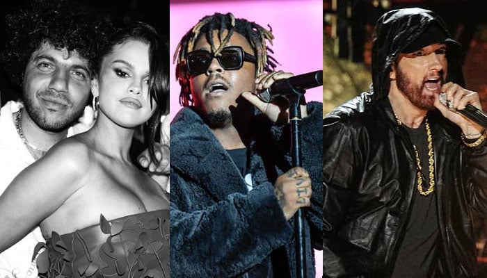 Selena Gomez shows love on Benny Blanco, Juice WRLD, Eminem single ‘Lace It’