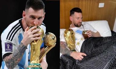 Lionel Messi celebrates one-year anniversary of Argentina's World Cup win