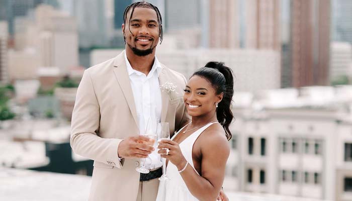 Simone Biles hits back at husband Jonathan Owens critics with playful response