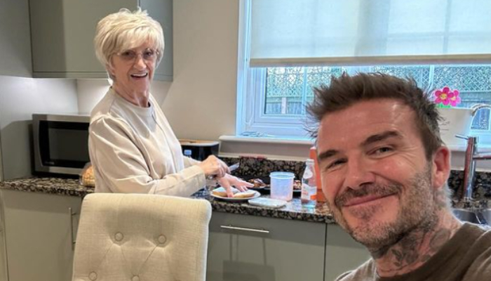 David Beckham captures sweet moments with mum Sandra Beckham