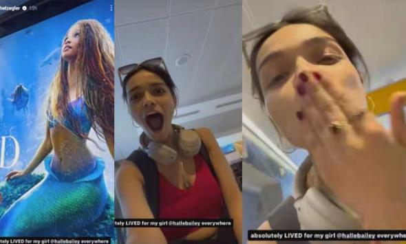 Watch: Halle Bailey receives huge shoutout from Rachel Zegler in new video